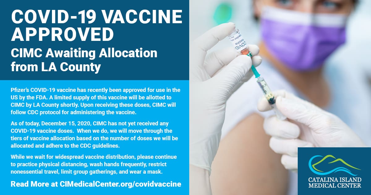 Vaccine approved CI Health awaiting allocation